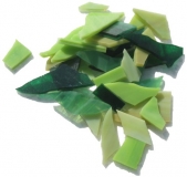 Tiffany-Glas Polygonal - Green Garden - 200g